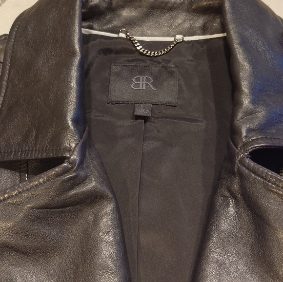 Banana Republic Women's Lamb Leather Moto Jacket - Picture 2 of 3